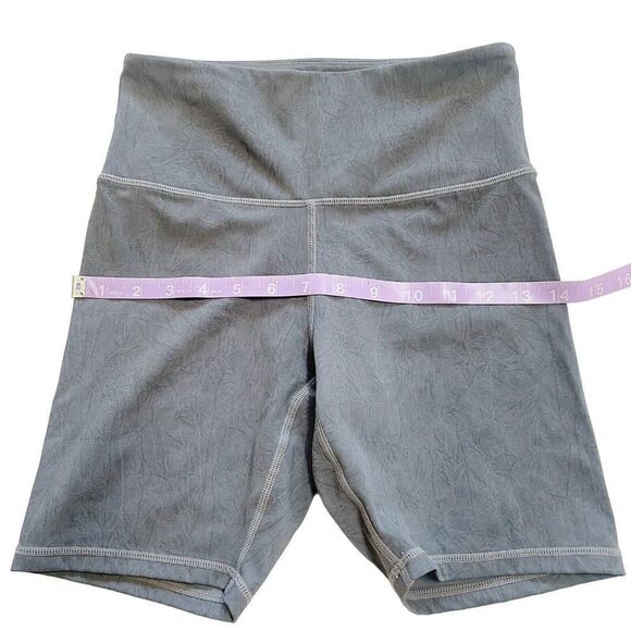 ZYIA ACTIVE Shorts Womens S Gray Granite Biker High Rise Stretch Soft Athletic - Picture 3 of 8